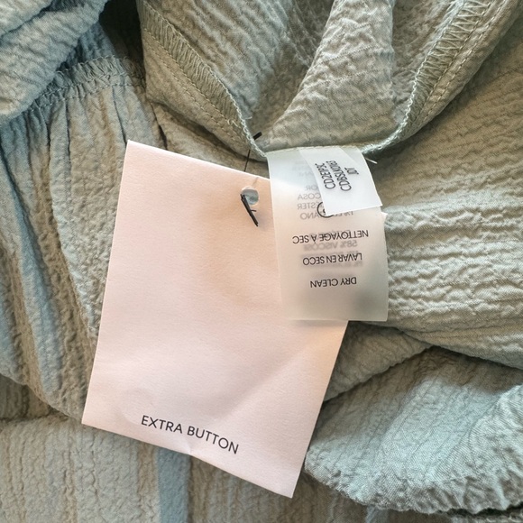 Calvin Klein Sleeveless Tiered Midi Dress Size 6 Pale Grey Green Fit & Flare - Picture 10 of 10